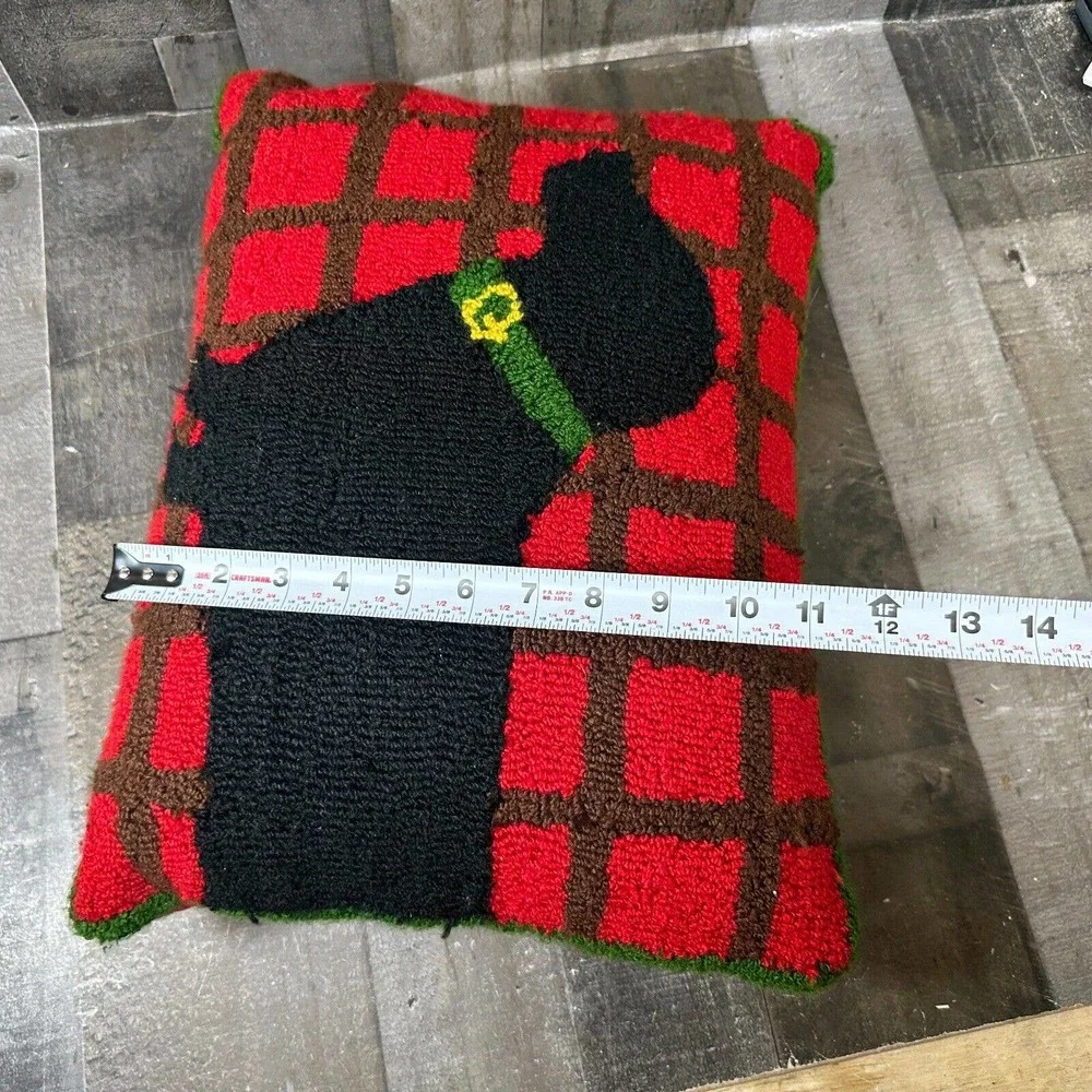 Dachshund Pillow Martha‎ Stewart Collection Red 11”x17” Dog Cute Adorable Throw